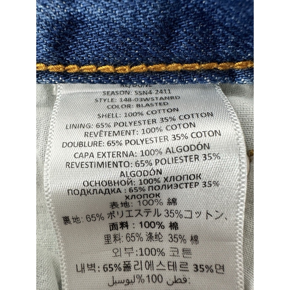 RE/DONE Straight Jeans Womens 24 (28x29) Blue Button Fly Denim Classic - Picture 6 of 9